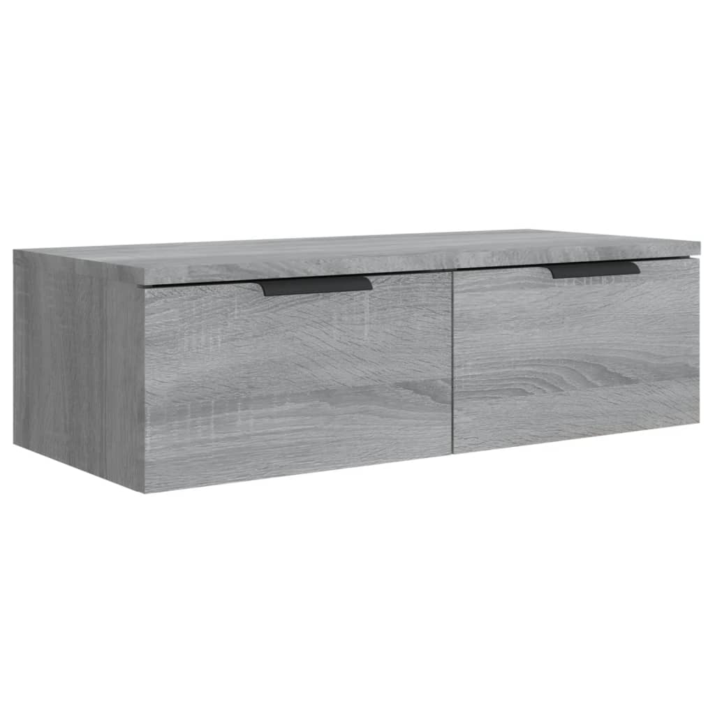 Wall Cabinet Grey Sonoma 68x30x20 cm Engineered Wood